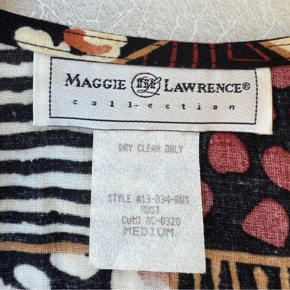 Vintage Black and brown patchwork vest with a boho vibe Women Size Medium - Picture 5 of 5